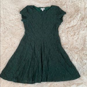 Charming Charlie’s Green Lace dress